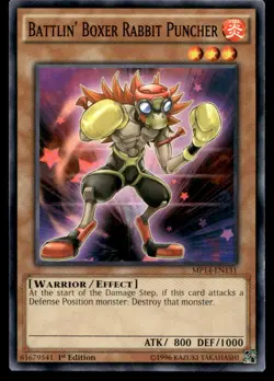 Battlin' Boxer Rabbit Puncher 2014 Mega-Tins Mega Pack MP14-EN131 MP YuGiOh TCG - Image 1