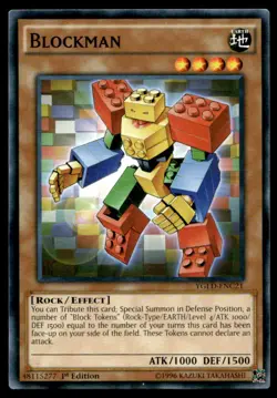 Blockman King of Games: Yugi's Legendary Decks YGLD-ENC21 MP YuGiOh TCG | Buy 10 - Image 1