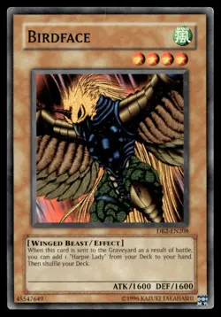 Birdface Dark Beginning 2 DB2-EN208 MP YuGiOh TCG | Buy 10 Get 10 Free - Image 1