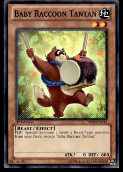 Baby Raccoon Tantan Shadow Specters SHSP-EN015 MP YuGiOh TCG | Buy 10 Get 10 Fre - Image 1