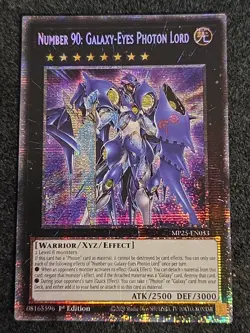 Yugioh Number 90: Galaxy-Eyes Photon Lord MP25-EN033 Starlight Rare 1st Ed NM - Image 1