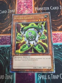Yugioh Green Gadget MP24-EN014 Quarter Century Secret Rare 1st Edition NM - Image 1