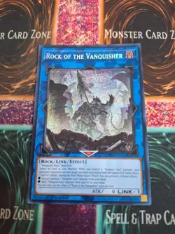 Yugioh Rock of the Vanquisher MP24-EN141 Prismatic Secret Rare 1st Edition NM - Image 1