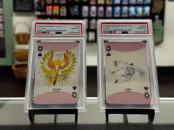 2000 Pokemon Gold Playing Card Part 2 Lugia, Ho-Oh PSA 10 Low POP - Image 1