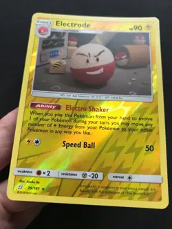 Electrode 39/181 SM Team Up Asako Ito REVERSE HOLO RARE Pokemon Card Near Mint - Image 3