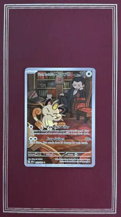 Pokemon Card Team Rocket’s Meowth 203/182 Pokemon TCG Sv10: Destined Rivals - Image 1