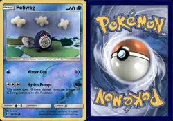 Poliwag 30/149 NM Reverse Holo Cute Clouds Asako Ito Crocheted Art Pokemon Card - Image 1