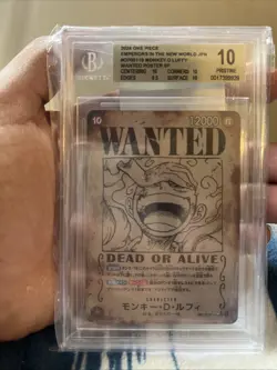 BGS 10 ONE PIECE Card Luffy OP05-119 Wanted Emperors in the New World Japanese - Image 5