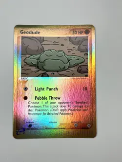 Pokemon💎Geodude Reverse Holo💎2003 Ex Dragon 55/97🌟Nintendo🌟Rare Card NM - Image 1