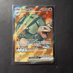 Pokemon Golem EX TCG Full Art Holo Rare Card 189/165 Scarlet & Violet 151 NM - Image 1