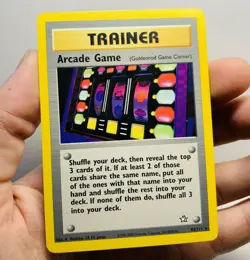 Arcade Game Trainer 83/111 Neo Genesis Pokemon Card NON-HOLO RARE WOTC - Image 2