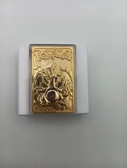 1999 Pokemon Special Edition Charizard 23 karat Gold Plated Card #06 T1263 - Image 1
