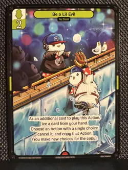 Vibes TCG Be A Lil Evil 2025 National NSCC Promo Pudgy Penguins Mantel Card - Image 1