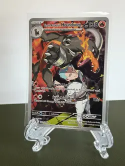 Pokemon TCG Team Rockets Houndoom Illustration Rare Card 191/182 Destined Rivals - Image 1
