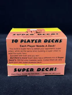 Super Deck CCG Lot Of 9 Starter Decks 1994 Super Hero Card Game TCG Card Sharks - Image 1
