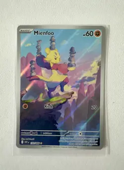 Mienfoo 133/086 WHT EN-White Flare Illustration Rare Pokemon Card NM English - Image 1