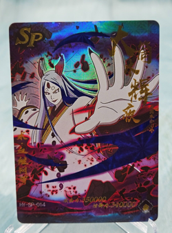 Naruto Doujin CCG Kaguya Otsutsuki Textured Holo Foil Chinese Card - NM - Image 1
