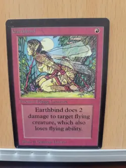 MTG Earthbind Card Limited Edition Alpha - Image 1