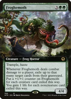 Froghemoth Extended Art Regular - Adventures In The Forgotten Realms MTG-NM - Image 1