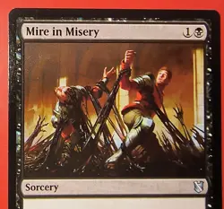 MTG, COMMANDER 2019, MIRE OF MISERY, UNCOMMON # 019/302, C19, REGULAR, NM, - Image 2