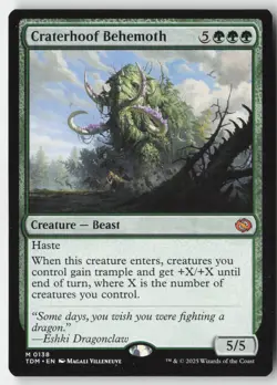 MTG - Craterhoof Behemoth M Tarkir: Dragonstorm 138 LP-NM - Image 1