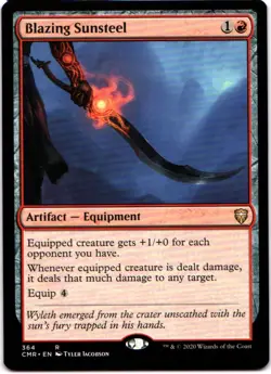 BLAZING SUNSTEEL 364 MAGIC: THE GATHERING COMMANDER LEGENDS (CMR) RARE - Image 1