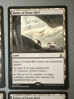 Ruins Of Oran-Rief X4 Oath Of The Gatewatch Ex Cond See Pics Front Back English - Image 3
