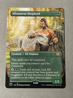 MTG Double Masters 2022 Allosaurus Shepherd (Borderless) NM - Image 1