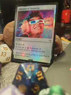 MTG Talisman of Creativity - Foil art - Dr. Who Commander #0248 - Image 2