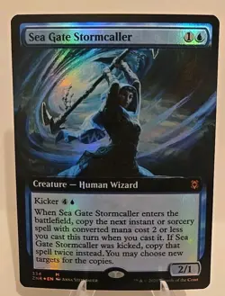 Sea Gate Stormcaller (Extended Art) MTG Zendikar Rising Foil - Image 1