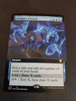 1x - Diviner's Portent - (extended art) - CMR: Forgotten Realms - NM MTG - Image 1