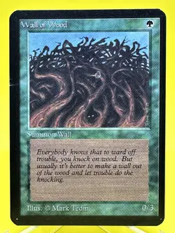 ***1x Alpha Wall of Wood*** MTG Alpha -Graded Alpha- ⚡Fast Shipping Free⚡ - Image 1