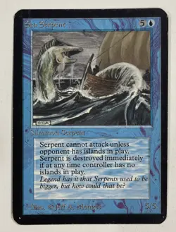 Sea Serpent Alpha LP Light Play MTG Magic The Gathering - Image 1
