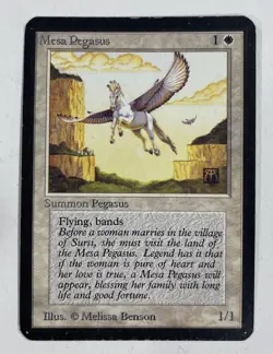 Mesa Pegasus Alpha MP Moderate Play MTG Magic The Gathering C - Image 1