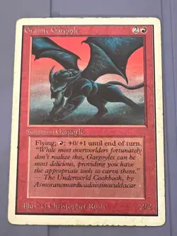 Magic the Gathering MTG Unlimited Granite Gargoyle MP (Beta Bob) - Image 1