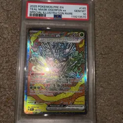 2025 POKEMON PRISMATIC EVOLUTIONS TEAL MAST OGERPON EX SIR PSA 10 - Image 1