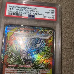2025 POKEMON PRISMATIC EVOLUTIONS TEAL MAST OGERPON EX SIR PSA 10 - Image 2