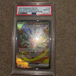 2025 POKEMON PRISMATIC EVOLUTIONS TEAL MAST OGERPON EX SIR PSA 10 - Image 3