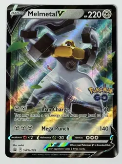 Pokemon TCG - Melmetal - 2022 - Sword And Shield Promo #224 - Pokemon Go Stamp - Image 2