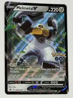 Pokemon TCG - Melmetal - 2022 - Sword And Shield Promo #224 - Pokemon Go Stamp - Image 3