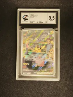 Carte Pokemon - Pikachu - AR 173/165 - 151 EV3.5 FR - Gradee CCC 9.5 - Image 1