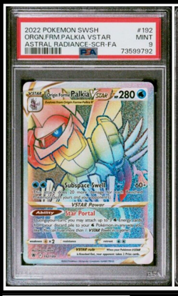 Pokemon Astral Radiance Origin Forme Palkia Vstar #192 PSA 9 - Image 1