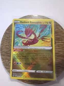 Pokemon TCG Radiant Eternatus Crown Zenith 105/159 Holo Radiant Rare - Image 1