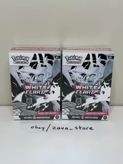 Lot of 2 - Pokemon TCG White Flare Booster Bundle NEW - Image 1