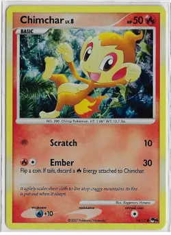 POKEMON POP *Series 6* 1ST PARTNER HOLO NM Gen4 Starter PROMO #14 CHIMCHAR Lv. 8 - Image 1