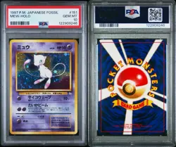1997 P.M. Pokemon Japanese Fossil Mew-Holo #151 PSA 10 - Image 2