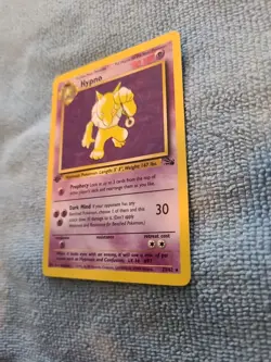 Pokemon TCG 1st Edition Rare Hypno Fossil #23. Non Holo. - Image 3