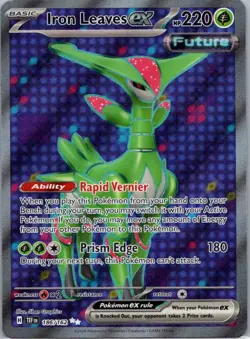 Pokemon TCG Iron Leaves ex 186/162 Temporal Forces NM - Image 1