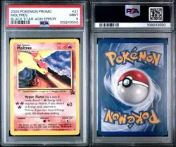 2000 Pokemon Promo Moltres Articuno Zapdos Black Star-Aoki Error PSA 9, 10, 10 - Image 3