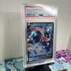 Pokemon SWSH: Fusion Strike Greninja V 73/264 PSA 10 Low Pop - Great Cert! - Image 2